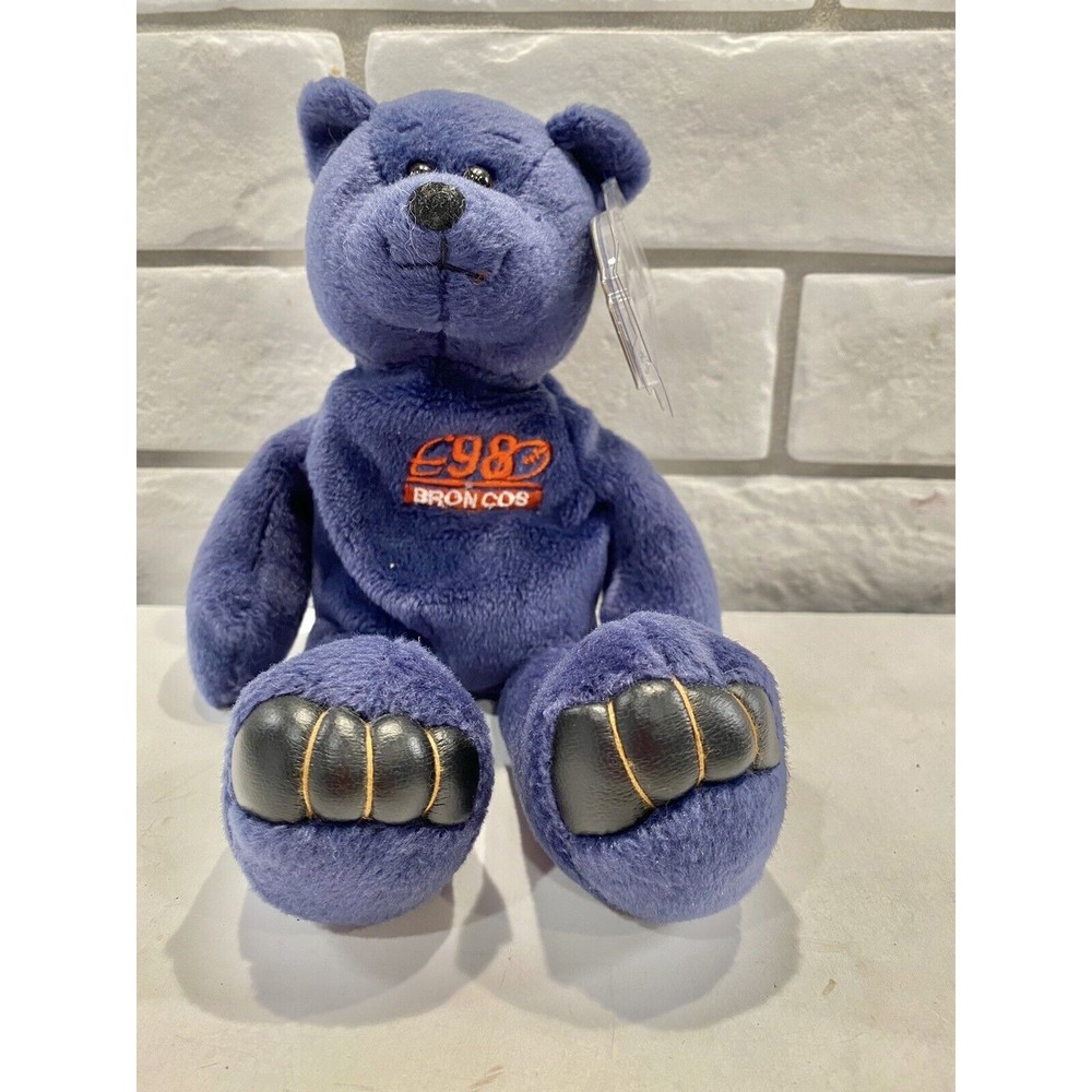 Terrell Davis #30 Beanie Bear Limited Treasures 1998 Denver Broncos‎ NFL, 9”